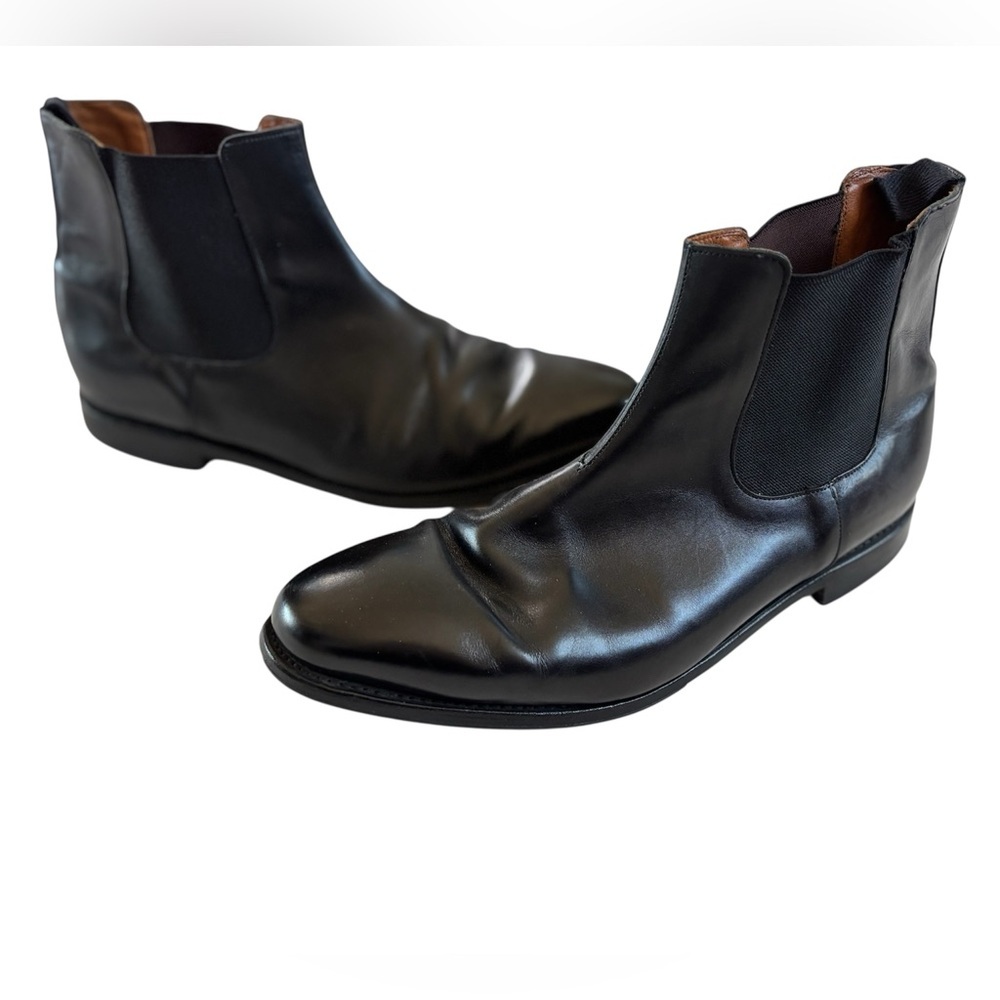 Allen Edmonds Liverpool Chelsea Boots Black Leather Men’s 12 EEE( N4408)